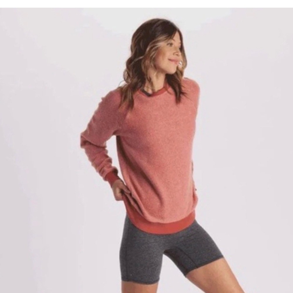 Feat BlanketBlend Crewneck Sweatshirt Womens L Cayenne Soft Cozycore Soft Girl